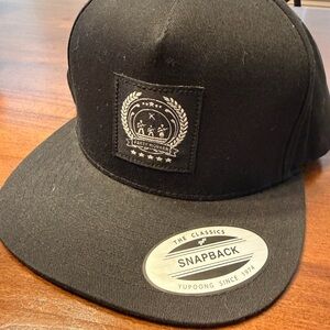 Bambu PartyWorker album Black Snapback Cap by Yupong